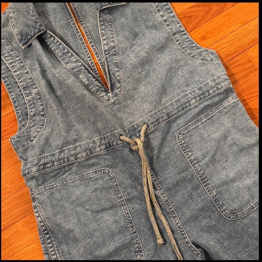 New Free People We The Free Lantana Cropped Coverall - Picture 8 of 8